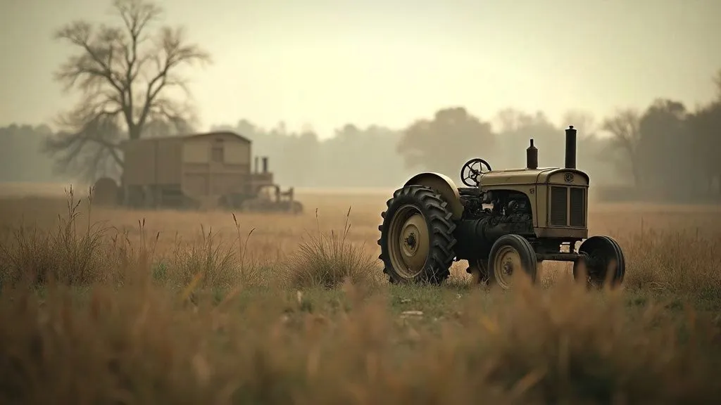 Farmers cultivating crops in ancient and modern settings
